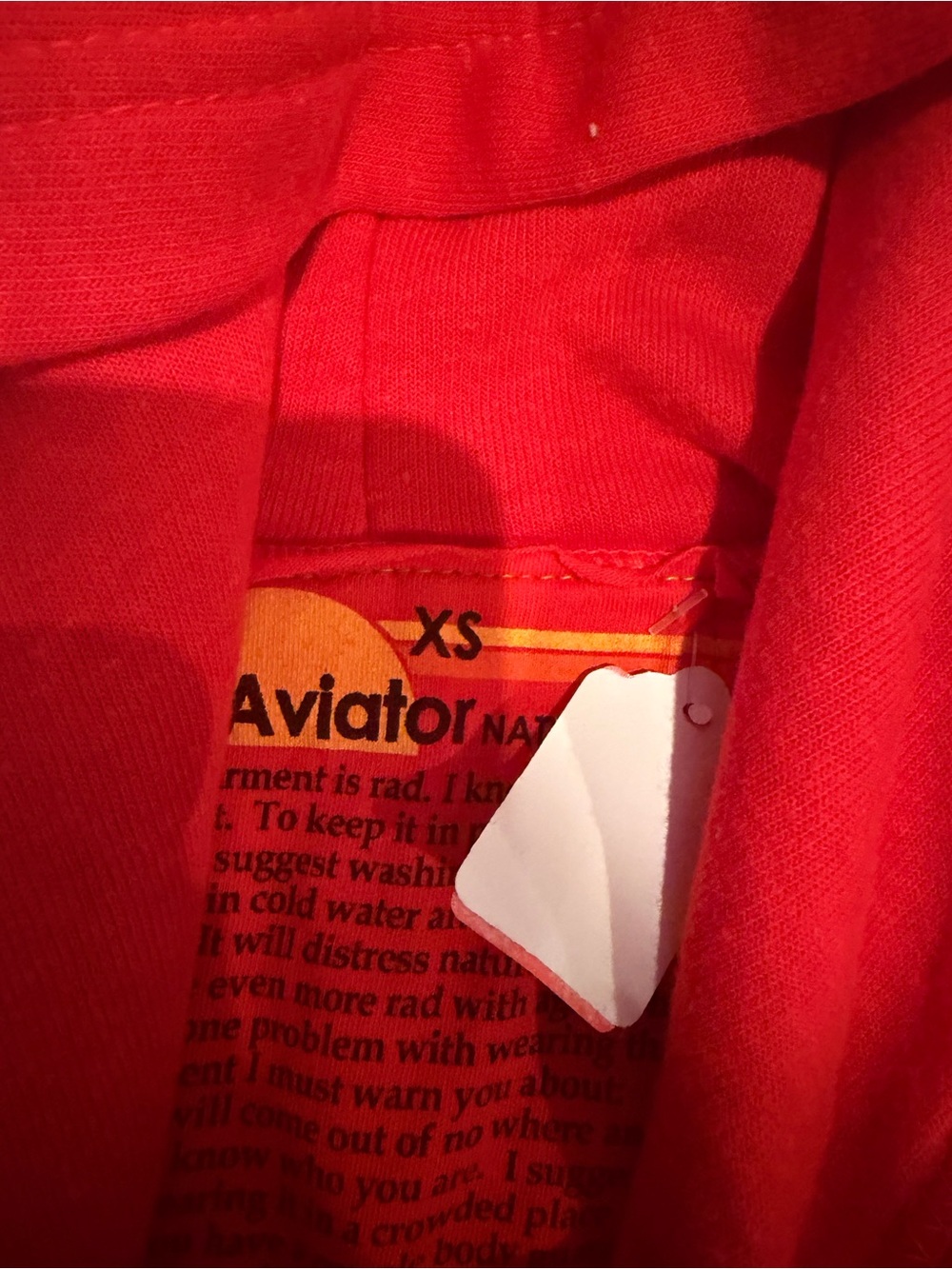 - NWT Aviator Nation Relaxed logo Pullover Hoodie Ice XS + Tote Bag - Picture 4 of 5